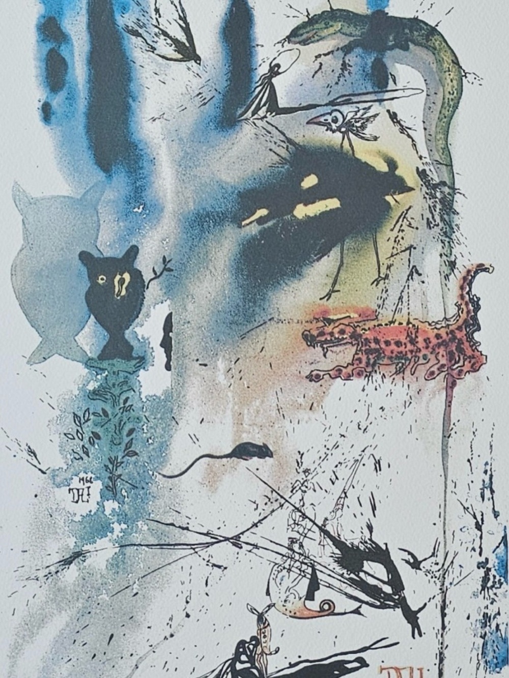Salvador Dali canvas print Alice in Wonderland 30x40cms 11/13